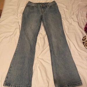 Women’s brandy melville low rise flare jeans, size small